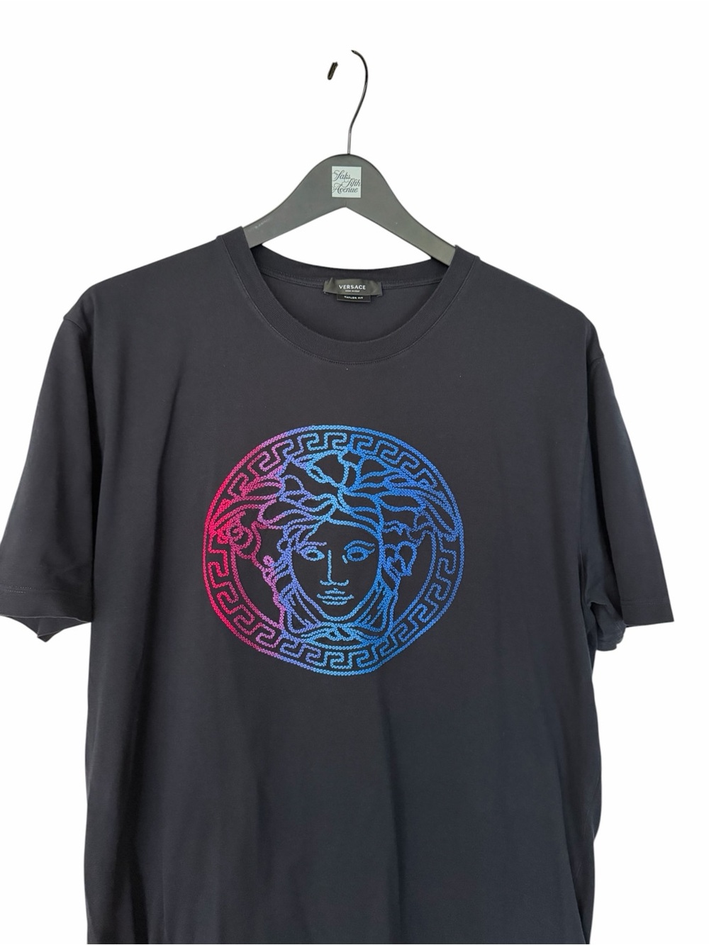 Versace Navy Medusa Gradient T-Shirt- Like New